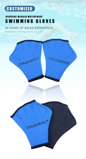 Заводские перепончатые перчатки для плавания с утиными лапками и плавниками, силиконовые перчатки для серфинга, неопреновые спортивные перчатки