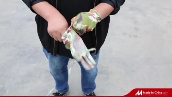 13 белых полиэфирных перчаток для ручных работ с полиуретановым покрытием для ладоней